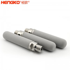 316L燒結不銹鋼濾芯_微米孔隙工業機外螺紋不銹鋼濾芯過濾筒