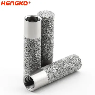 燒結多孔金屬不銹鋼傳感器外殼，用于工業溫度和濕度變送器